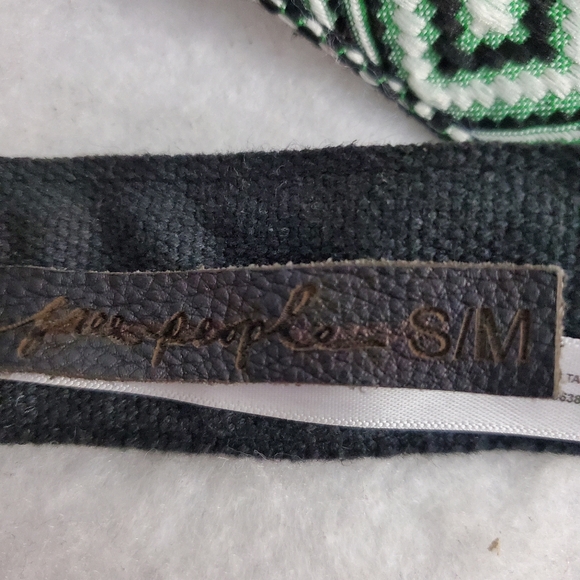 Free People Moving To Mars Printed Belt Cotton S/M - Picture 3 of 9